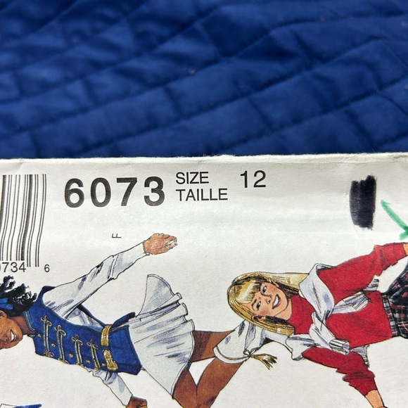 McCall's 6073 -size 12- Cheerleader Costume Pattern uncut- Halloween- dance - Picture 7 of 9